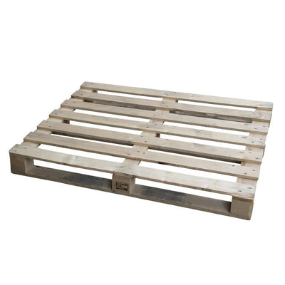 Palet de madera de 1200 x 1000 x 146 mm, carga de 750 kg, usado