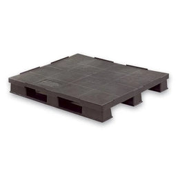 Plastic Pallet - 1200x1000x150mm - Closed Deck with Raised Edge