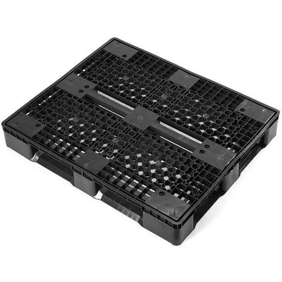 Plastic Pallet - 1200x1000x160mm - Recycled HDPE, Open Deck, All-Round Bottom
