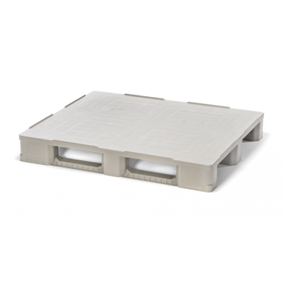 Plastic Pallet – 1200x1000x160mm – Recycled PP, Closed Deck, 3 Runners