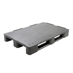 Reinforced Plastic Pallet – 1200x800x145mm – Closed Deck – Raised Edge – 1600kg Dynamic Load – 7000kg Static – 3 Skids