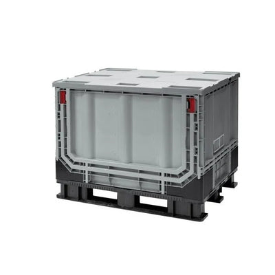 Plastic Pallet Box – 1211x811x902mm – 590L – Foldable with Lid