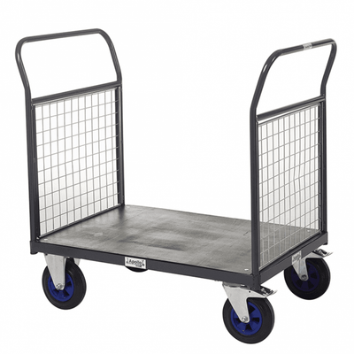 Heavy Duty Platform Trolley with Mesh End Panels – 600kg Capacity