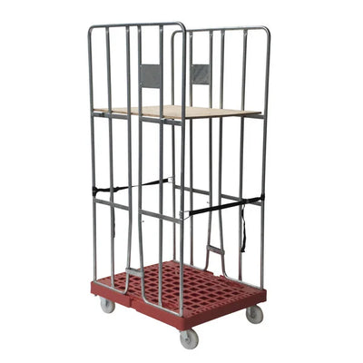 2-Sided Roll Container – 810x680x1680mm, Hot-Dip Galvanized with Straps, 500kg Capacity