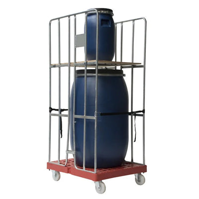 2-Sided Roll Container – 810x680x1680mm, Hot-Dip Galvanized with Straps, 500kg Capacity