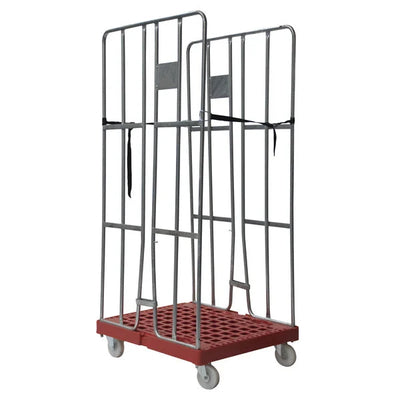 2-Sided Roll Container – 810x680x1680mm, Hot-Dip Galvanized with Straps, 500kg Capacity