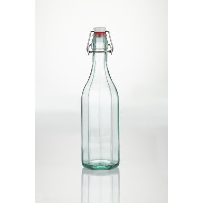 500ml Facetted Empty Bottle with Swing Top Stopper - Pack of 28