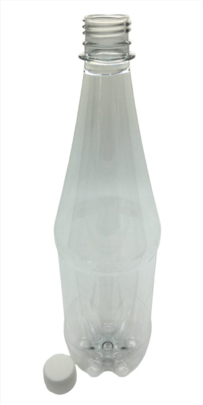 1 Litre Long Neck PET Water Empty Bottle with 28mm Cap (Pack of 60)