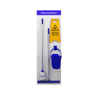 Equipped Shadow Board Cleaning Station – Wall Mounted