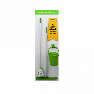 Equipped Shadow Board Cleaning Station – Wall Mounted