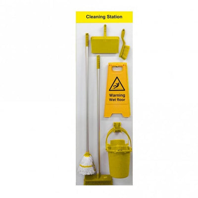 Equipped Shadow Board Cleaning Station – Wall Mounted