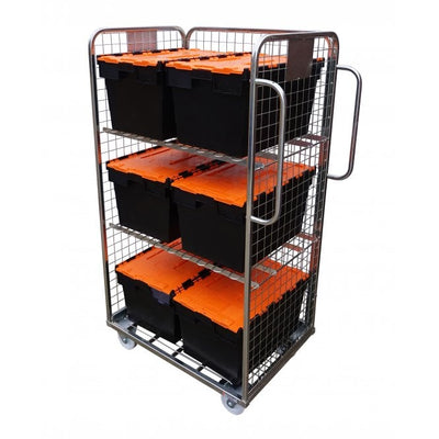 Three-Sided Merchandise Picking Trolley 600kg - 900 x 650 x 1690mm