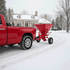 Towable Steel Salt Spreader 160kg Capacity for Snow & Ice Gritting, 50mm Ball Hitch