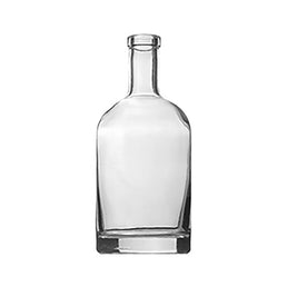 50cl Semreh (Hermes) Spirit Bottle – 500ml Premium Glass Bottle for Whisky, Gin, Rum & Tequila (White Flint | 600g)
