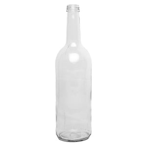 750ml Straight Neck Clear Glass Mineral Water Bottle – Flint Glass