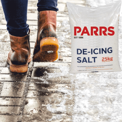 White De-icing Salt for Snow and Ice - 1 x 25kg Bag