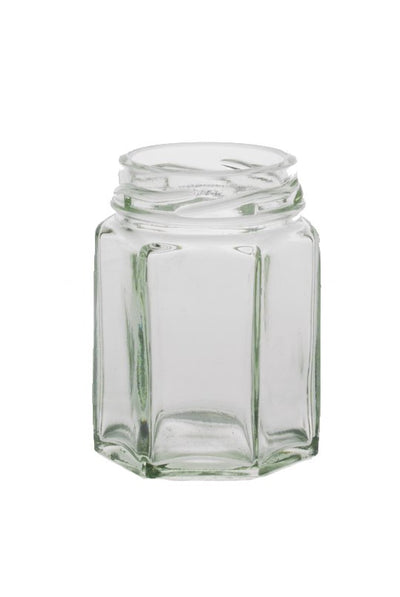 110ml Hexagonal Glass Jar