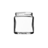 120ml White Flint Glass Squat Jar
