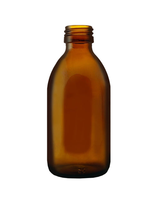 Botella de vidrio ámbar de 150ml Alpha