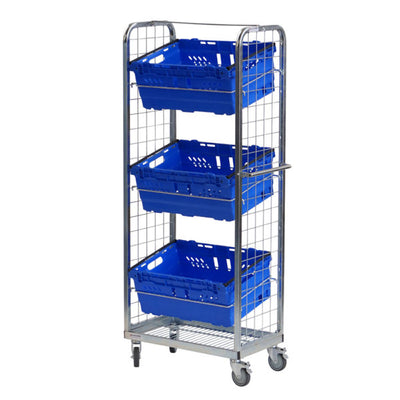 Multi-use, display and merchandise picking trolley