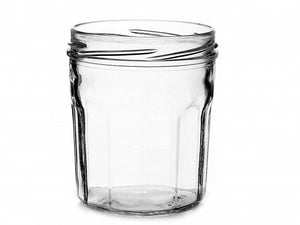 385ml facettierter Menage-Glasbehälter