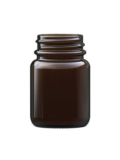 30ml Amber Glass Powder Jar