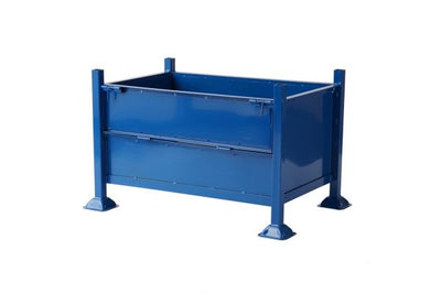 Half Gate Sheet Steel Rigid Box Pallet