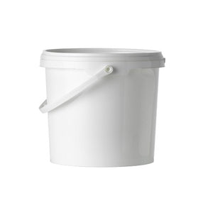 Cubeta blanca de 5 litros con tapa a prueba de manipulaciones