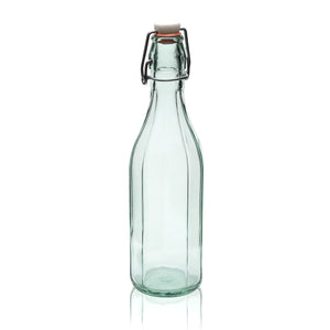 Botella Costolata facetada de 750 ml con tapón de balancín