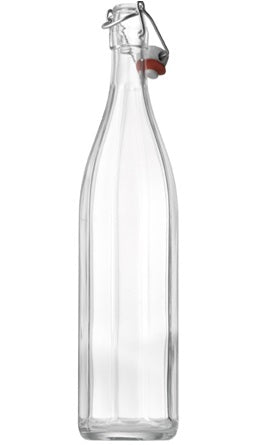 750ml Facetted Costolata Bottle with Swing-Stopper