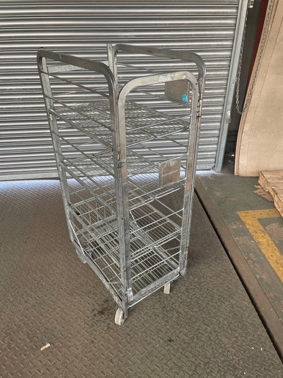 Used Milk Trolley - Silver