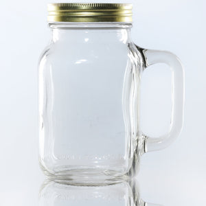 Tarro de Vidrio Mason de 630ml con Asa