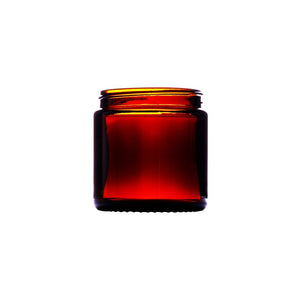 Tarro cuadrado de vidrio ámbar de 120ml