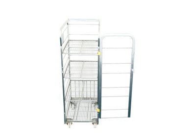 Milk Trolley (4 Tier: 80 x 2 Litres) Side